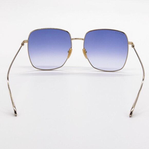NEW GUCCI SUNGLASSES GG1031S 004 GOLD/BLUE WOMEN EYEWEAR GUCCI PLUS EARRINGS main image 7
